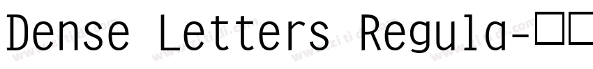 Dense Letters Regula字体转换 Dense Letters Regula字体转换